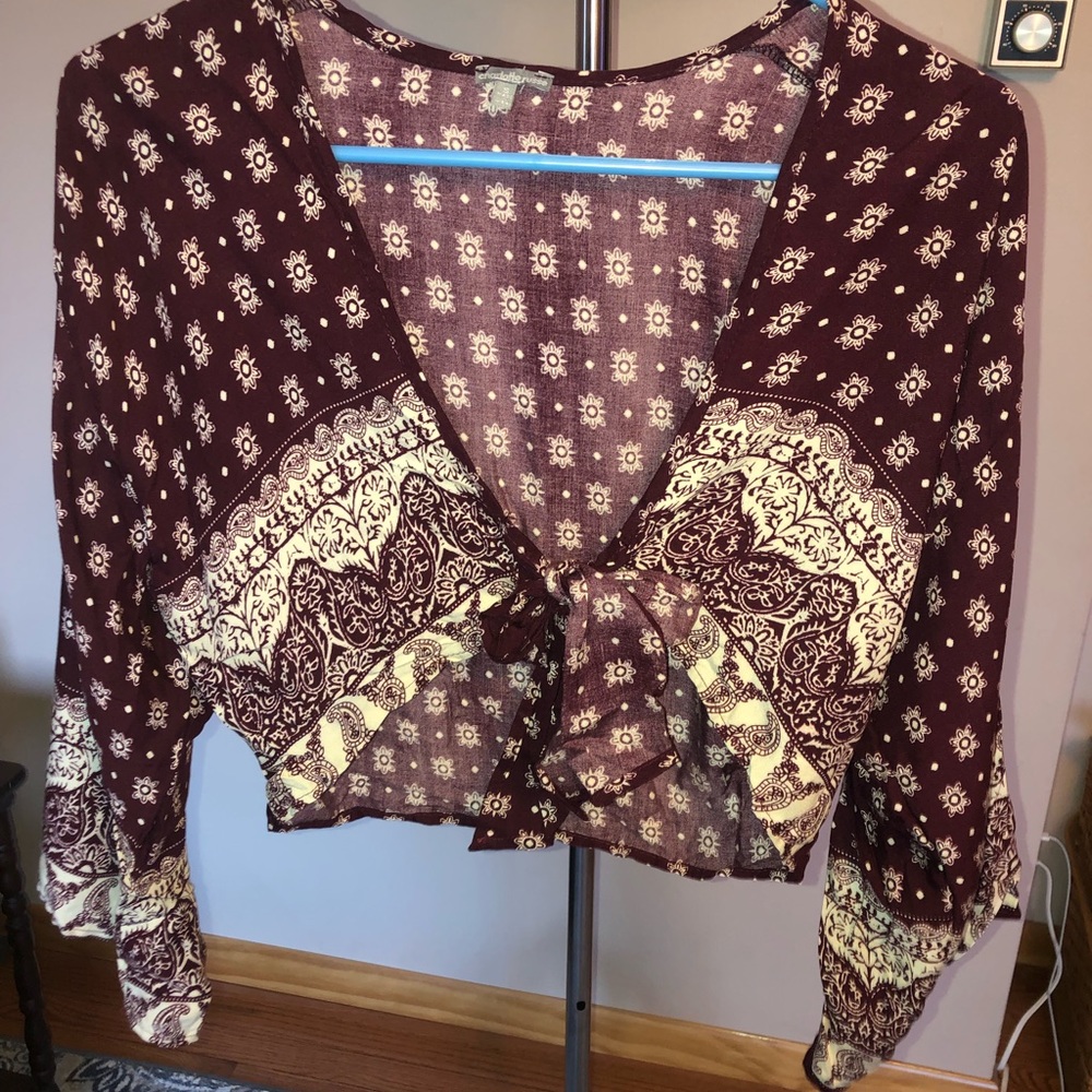 Women’s printed crop top